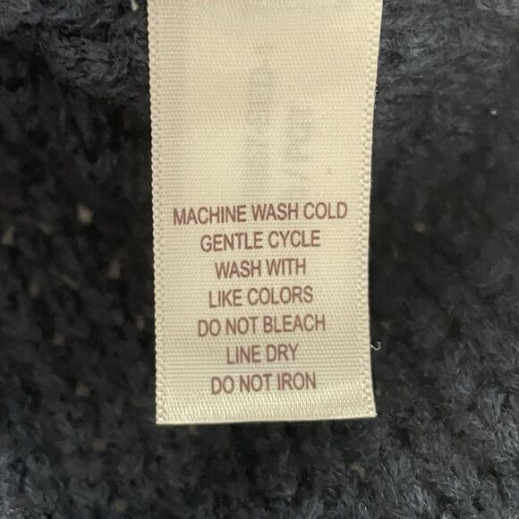 Belle Du Jour Fur Collar Blue Sweater Vest Double Breasted Women’s Jr Large - Picture 10 of 11